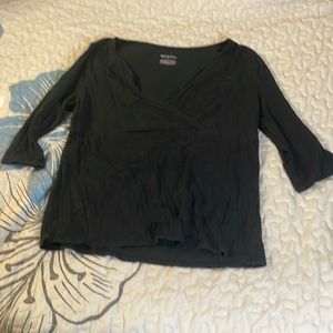 Wrap front shirt